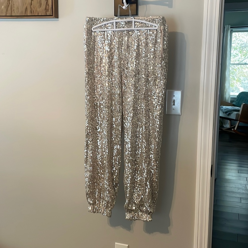Girls size 10/12 sequin pants